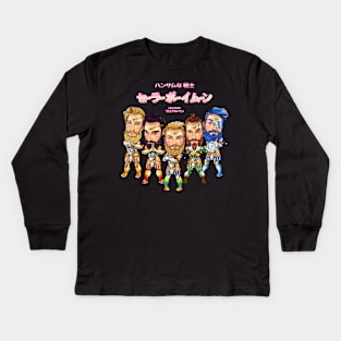 Chibi Five Kids Long Sleeve T-Shirt